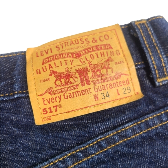 VTG Levi's 517 Boot Cut Jeans Made In USA - Picture 7 of 9
